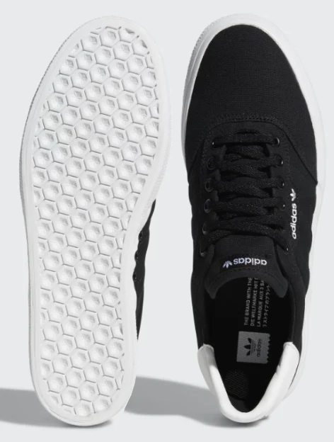 Adidas - 3MC Vulc Shoes | Black White - Image 4