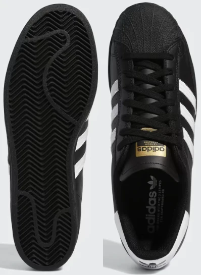 Adidas - Superstar ADV Shoes | Black White - Image 4