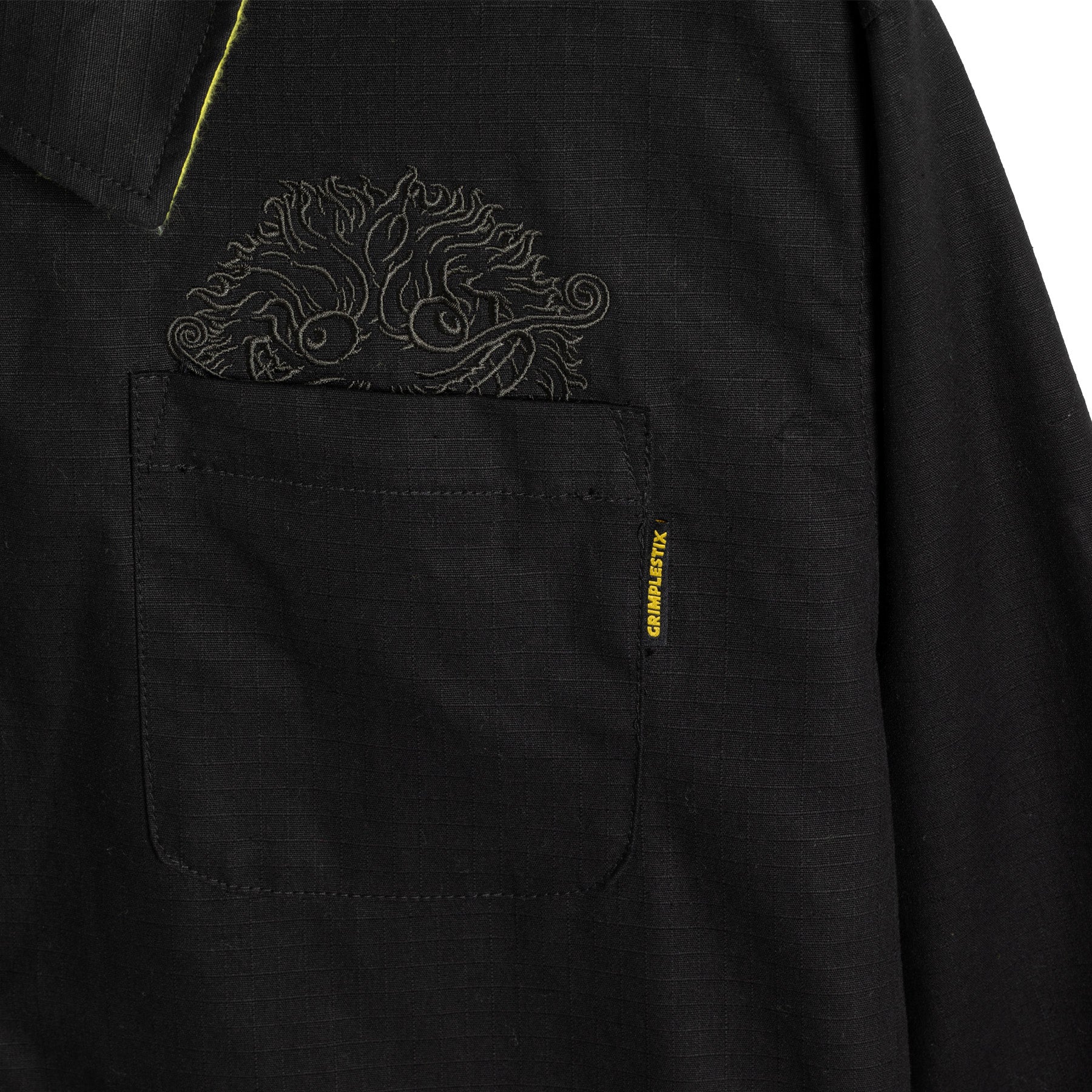 Antihero - Grimple Reversible Jacket | Black Yellow - Image 3