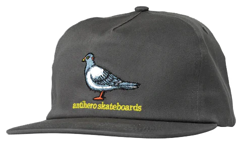 Antihero - Lil Pigeon Snapback Hat | Charcoal