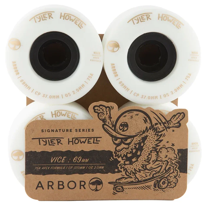Arbor - Tyler Howell Vice 69mm 75a Wheels | White - Image 3