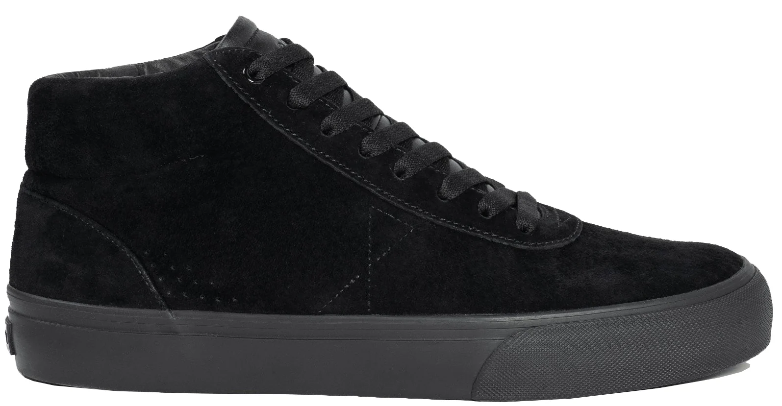 War Saw - Chapter Mid Shoes | Black Black (Suede)