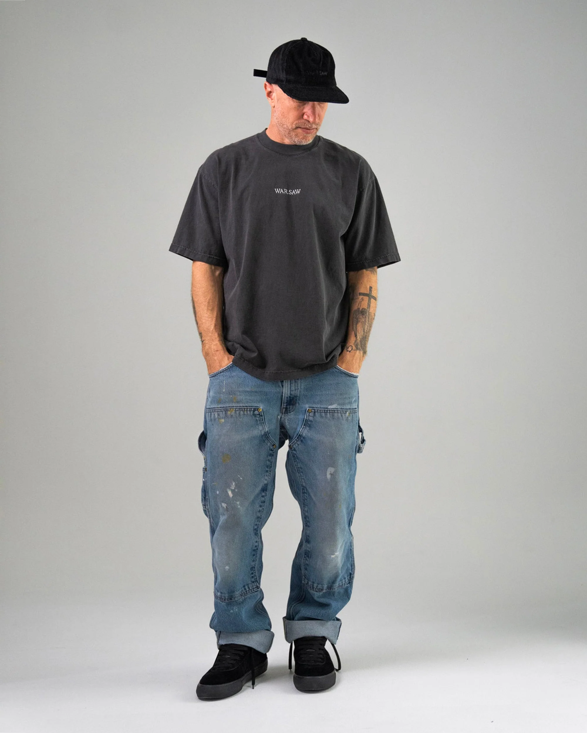 War Saw - Chapter Mid Shoes | Black Black (Suede) - Image 5