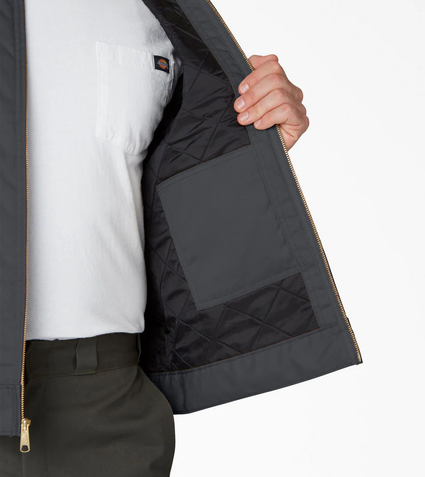 Dickies - Eisenhower Lined Garage Jacket | Charcoal - Image 4