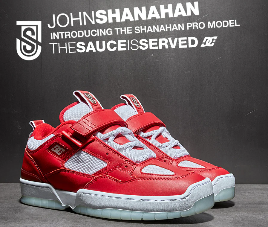 DC - JS-1 Shoes | Red White - Image 8