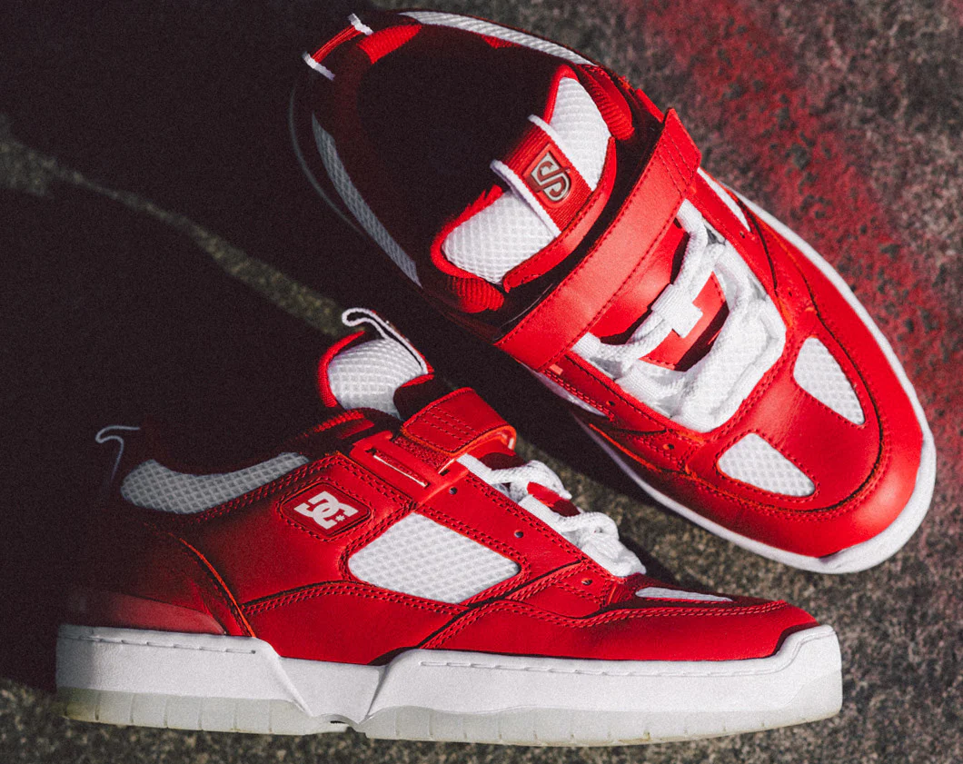 DC - JS-1 Shoes | Red White - Image 9