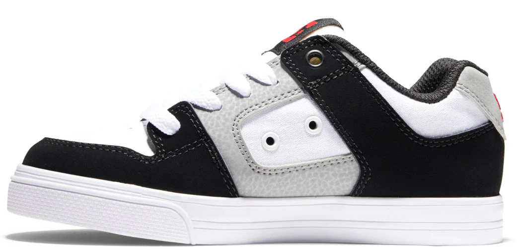 DC - Kid's Pure Shoes | White Black Red - Image 3
