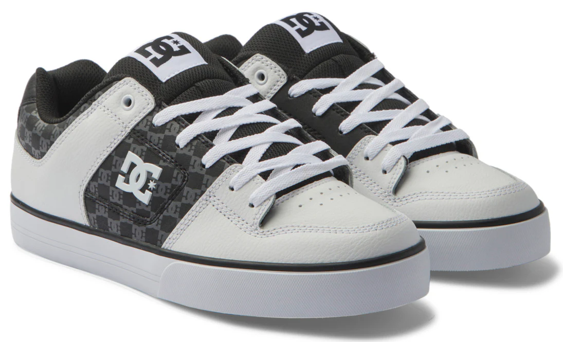 DC - Pure Shoes | Black White (Monogram) - Image 4