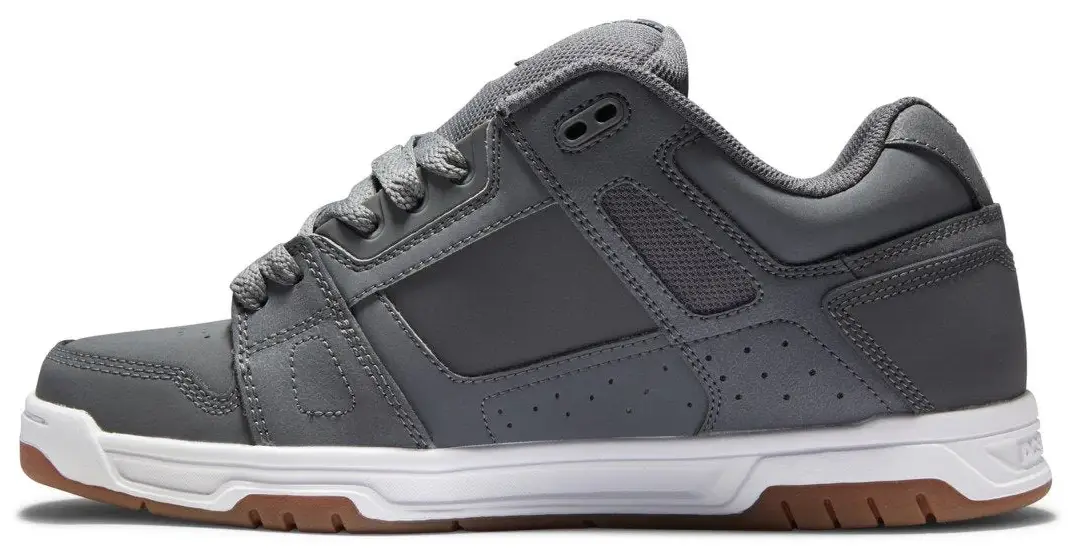 DC - Stag Shoes | Grey White Gum - Image 2