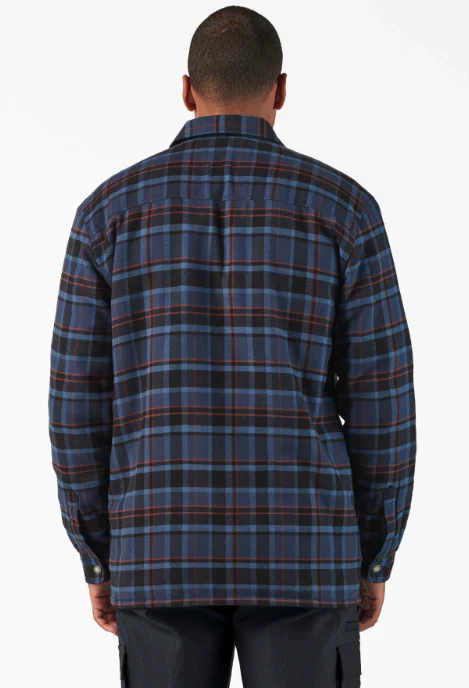 Dickies - Sherpa Lined Flannel Jacket | Naval Academy - Image 4