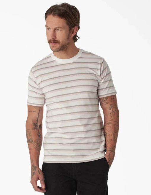 Dickies - Striped Tee | White Lotus - Image 2