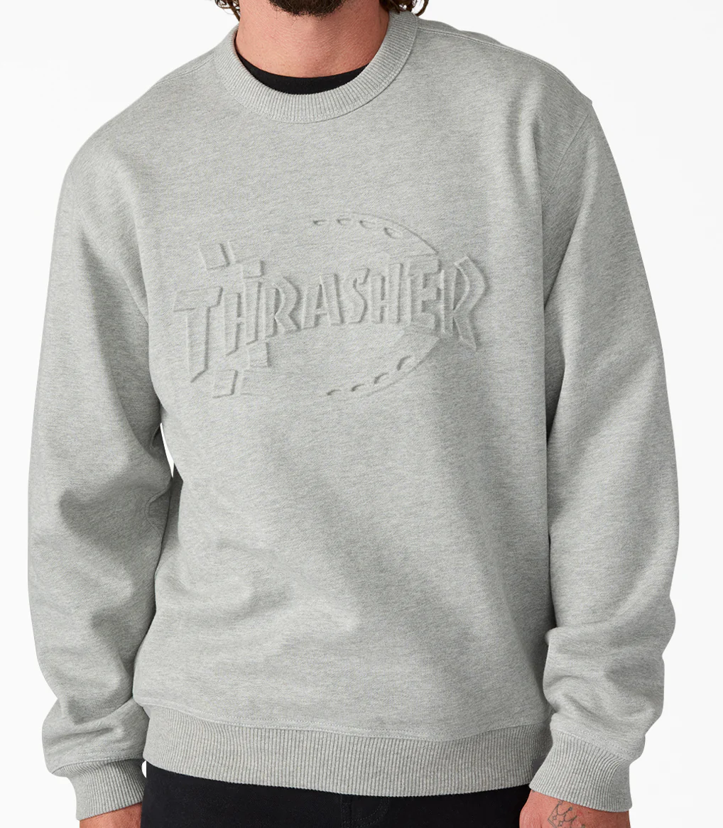 Dickies - Thrasher Crew Sweatshirt | Heather Grey