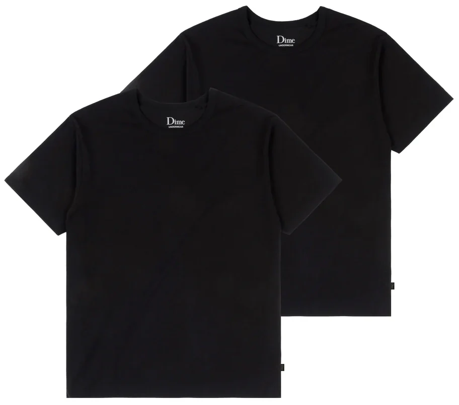 Dime - Undershirts 2 Pack Tee | Black