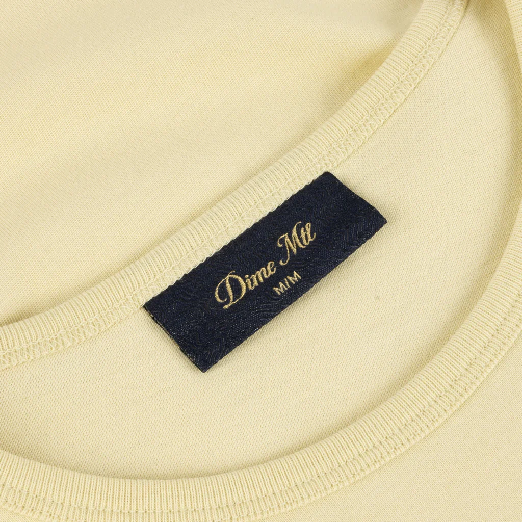 Dime - Classic Dalmatians Crop Tee | Light Yellow - Image 3