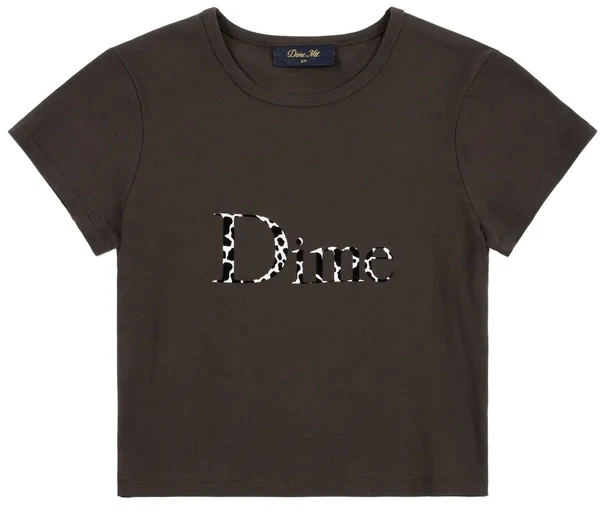 Dime - Classic Dalmatians Crop Tee | Vintage Black