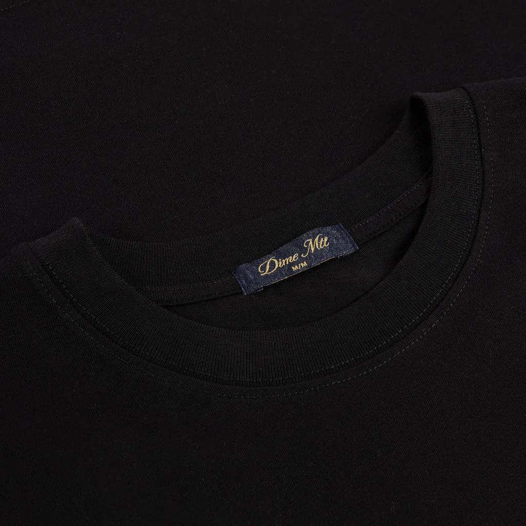 Dime - Cursive Small Logo Tee | Black - Image 2