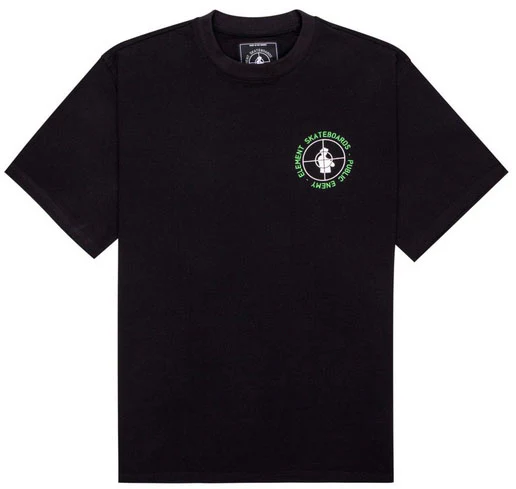 Element x Public Enemy - PE Logo Tee | Flint Black