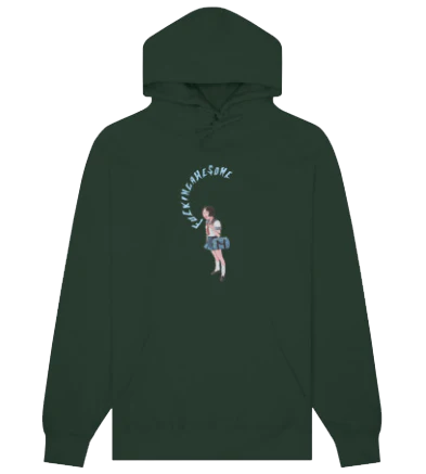 FA - Mouth Girl Hoodie | Forest Green