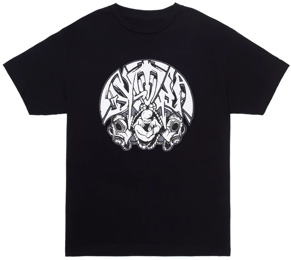 GX1000 - Dystopia 'Gas Mask' Tee | Black