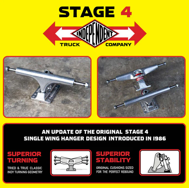 Independent - 136 'Stage 4' 8" Trucks (Set of 2) - Image 5