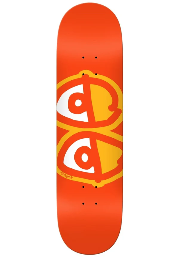 Krooked - Team Eyes 8.25" Deck | Orange