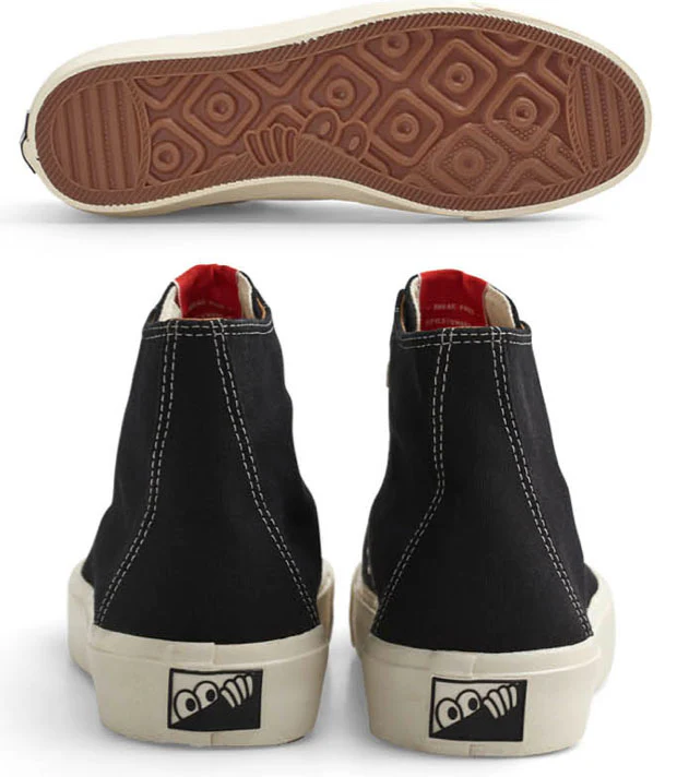 Last Resort AB - VM003 Canvas Hi Shoes | Black White - Image 4