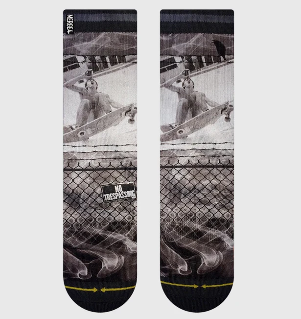 Merge4 - Mofo x Jay Alabamy Cold One Socks | Grey
