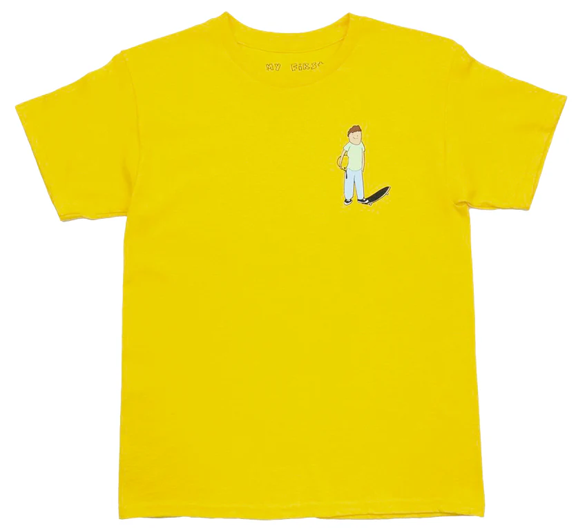 My First Skateboard Youth Tee | Daisy Yellow