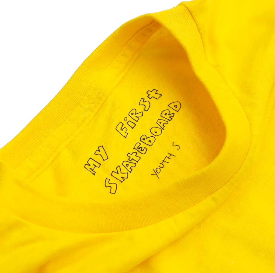 My First Skateboard Youth Tee | Daisy Yellow - Image 3