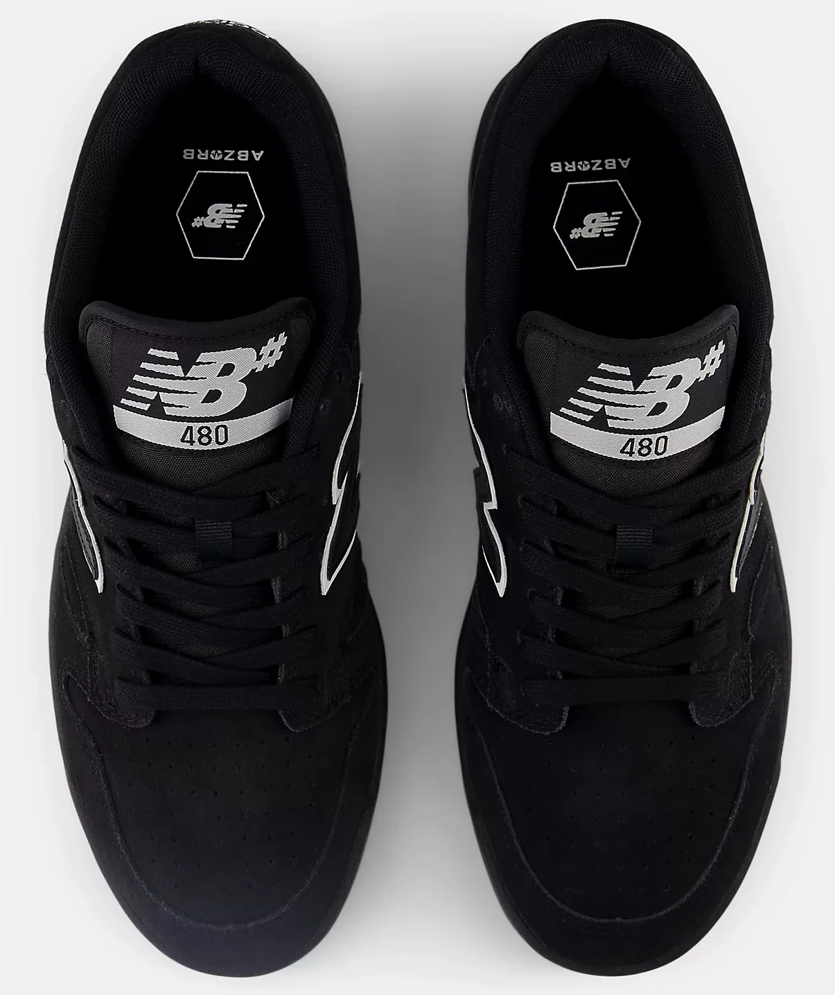 New Balance - Numeric 480 Shoes | Black White Gum - Image 4