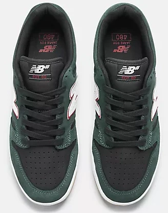 New Balance - Numeric 480 Shoes | Green Black (Jamie Foy) - Image 5
