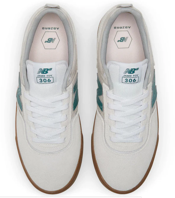 New Balance - Numeric Jamie Foy 306 Shoes | Sea Salt Teal Gum - Image 2