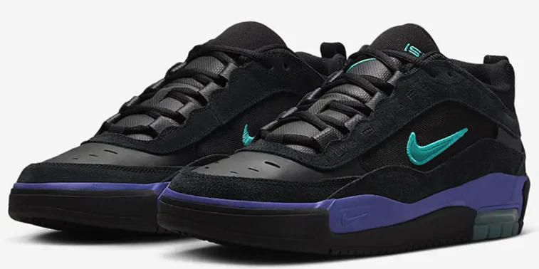 Nike SB - Air Max Ishod Shoes | Black Violet - Image 3
