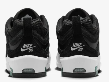 Nike SB - Air Max Ishod Shoes | Black White - Image 5