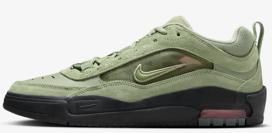 Nike SB - Air Max Ishod Shoes | Oil Green Black - Image 2