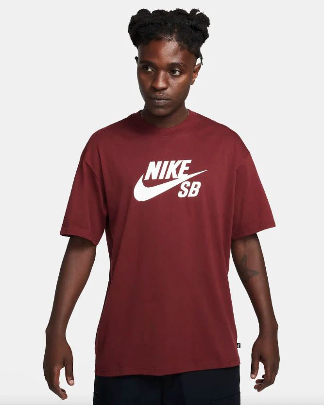 Nike SB - SB Logo HBR Tee | Dark Team Red - Image 2