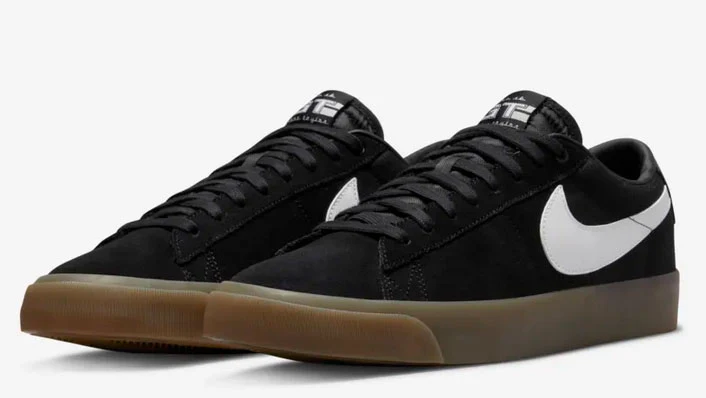 Nike SB - Blazer Low Pro GT Shoes | Black Gum - Image 3