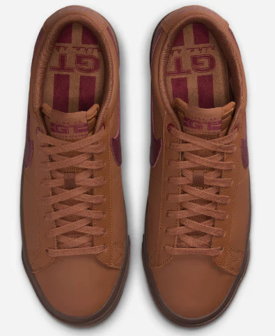 Nike SB - Blazer Low Pro GT Shoes | British Tan Gum - Image 4