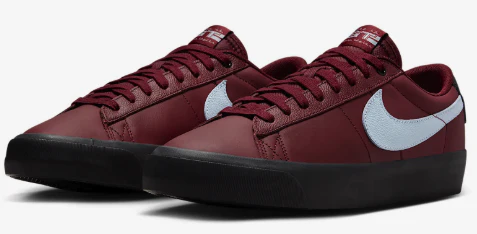 Nike SB - Blazer Low Pro GT Shoes | Dark Red Blue Black - Image 3