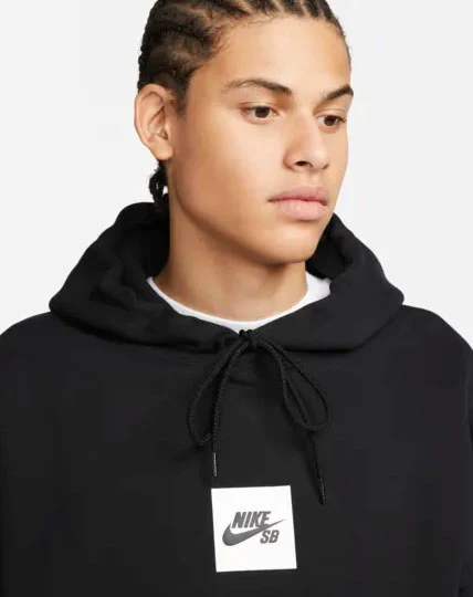 Nike SB - Box Logo Hoodie | Black - Image 2