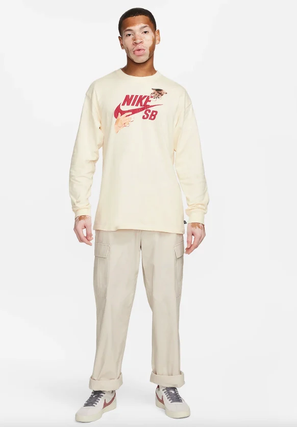 Nike SB - City Of Love L/S Tee | Coconut Milk - Image 2