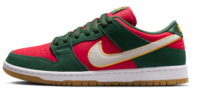 Nike SB - Dunk Low Pro Premium Shoes | Fir Fire Red - Image 2
