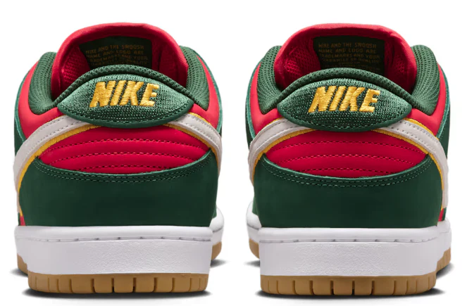 Nike SB - Dunk Low Pro Premium Shoes | Fir Fire Red - Image 5