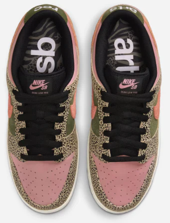 Nike SB - Dunk Low Pro QS Shoes | Khaki Rough Green (Arts-Rec) - Image 4