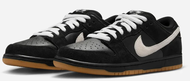 Nike SB - Dunk Low Pro Shoes | Black White Black - Image 3