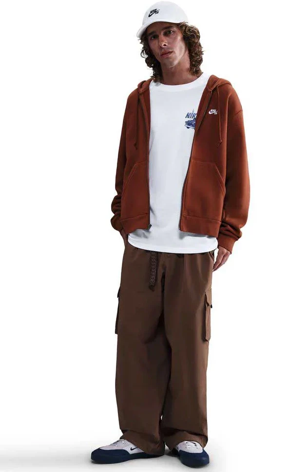 Nike SB - Essential Zip Hoodie | Cinnamon Brown - Image 2