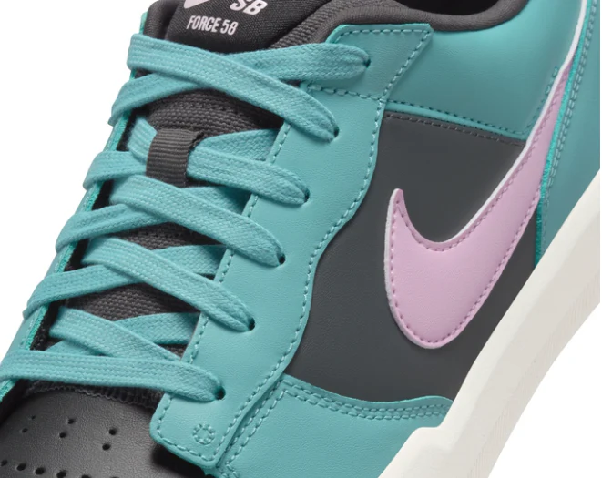 Nike SB - Force 58 Premium Shoes | Turquoise Pink Foam - Image 5