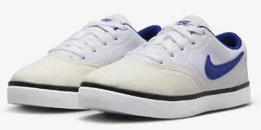 Nike SB - Kids Check Canvas PS Shoes | White Royal - Image 3