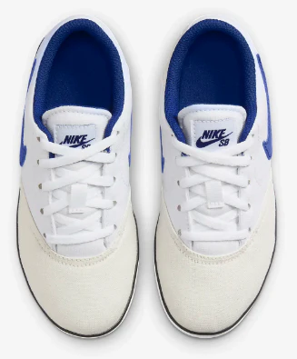 Nike SB - Kids Check Canvas PS Shoes | White Royal - Image 4
