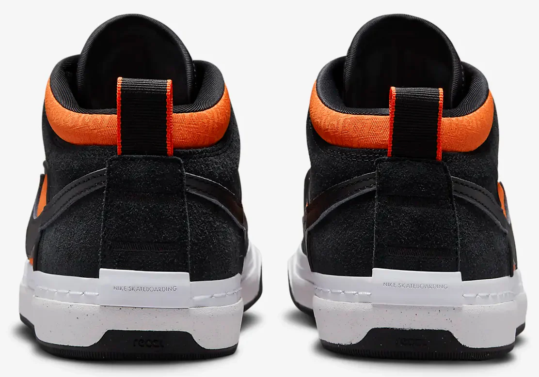 Nike SB - React Leo Shoes | Black Orange - Image 5